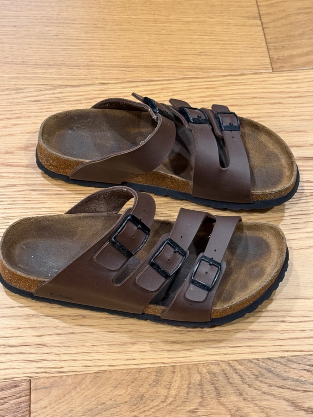 Birkenstock Betula Triple Buckle Brown Size 39 Women's Sandals - Picture 3 of 10